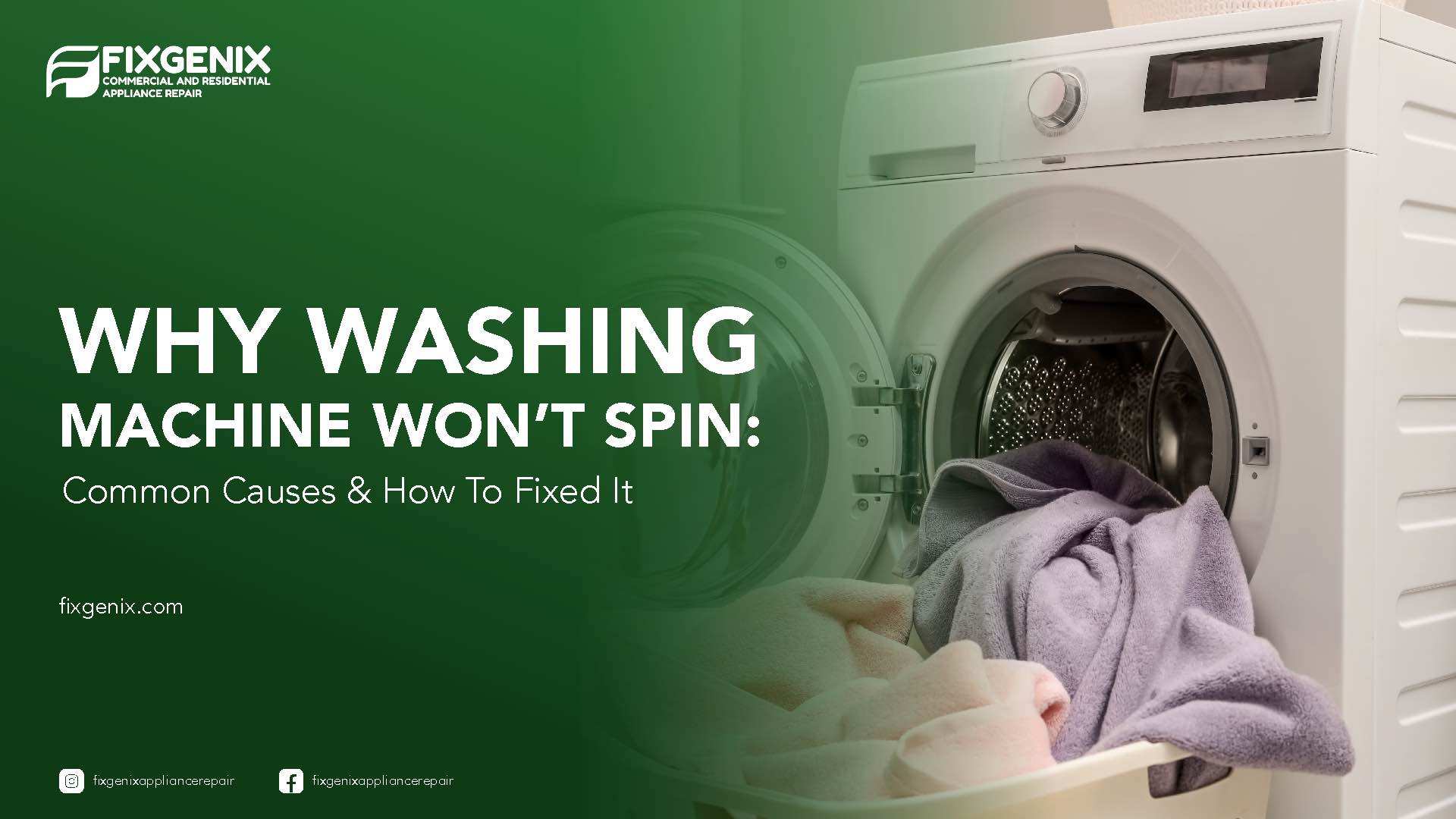 Why Washing Machine Wont Spin
