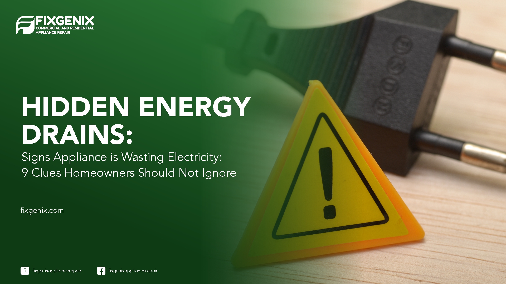 Signs Appliances is Wasting Electricity