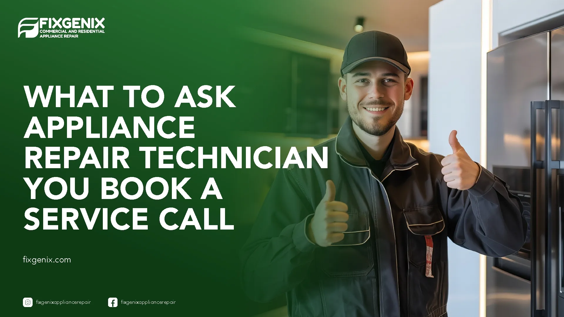 What to Ask Appliance Repair Technician