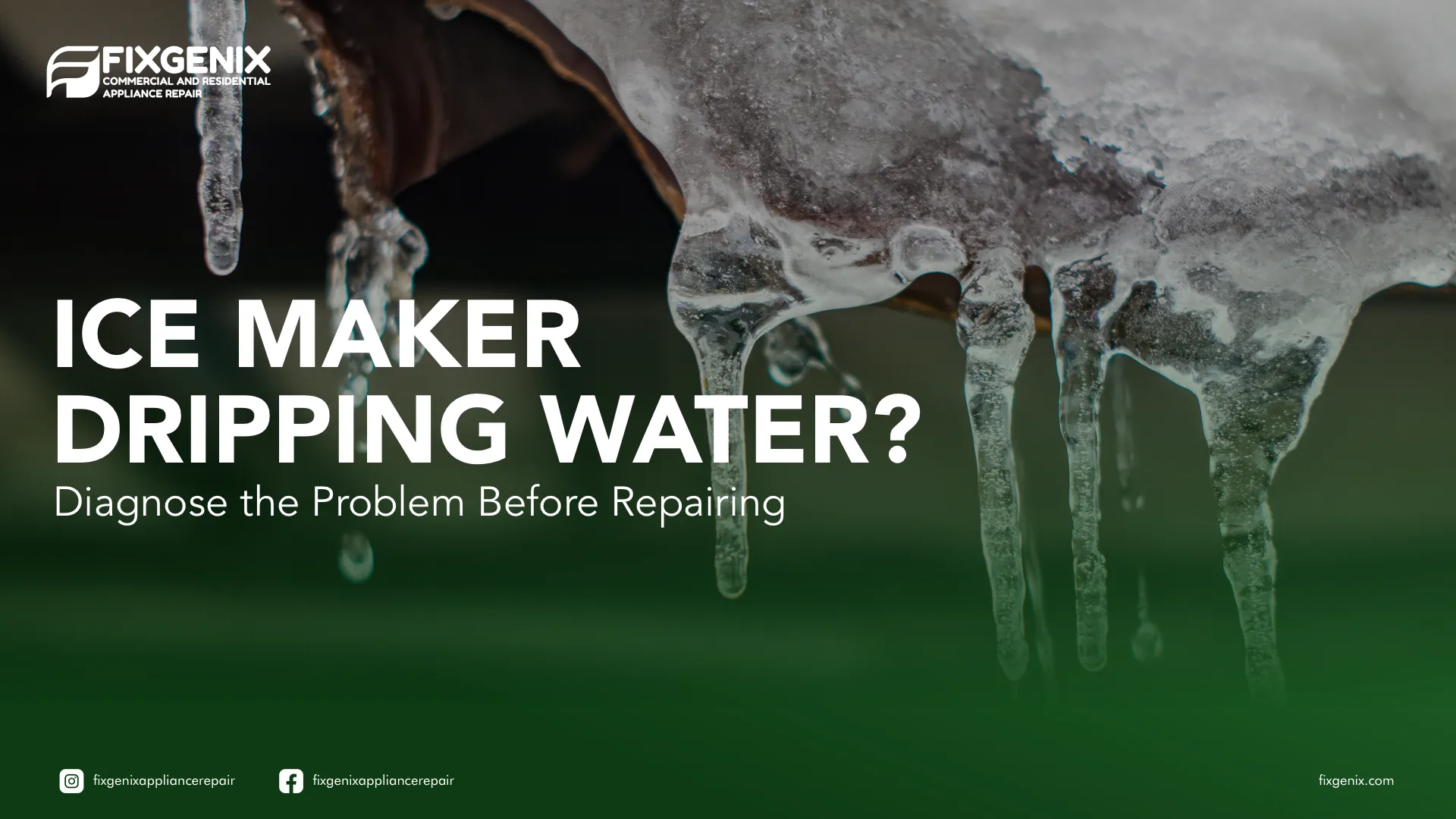 How to Repair Leaking Ice Maker