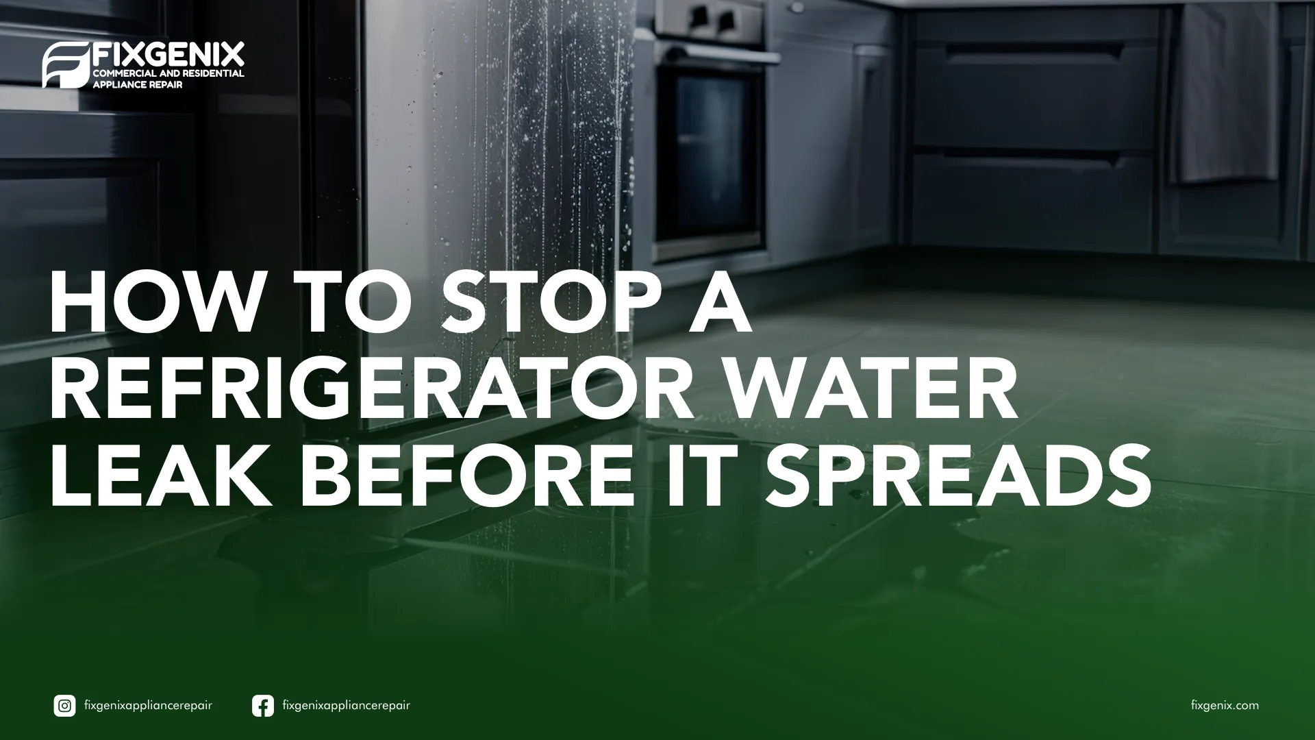 How to Repair a Leaking Fridge